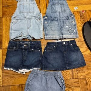 GAP Kids Denim Shorts Set - Light and Dark Blue